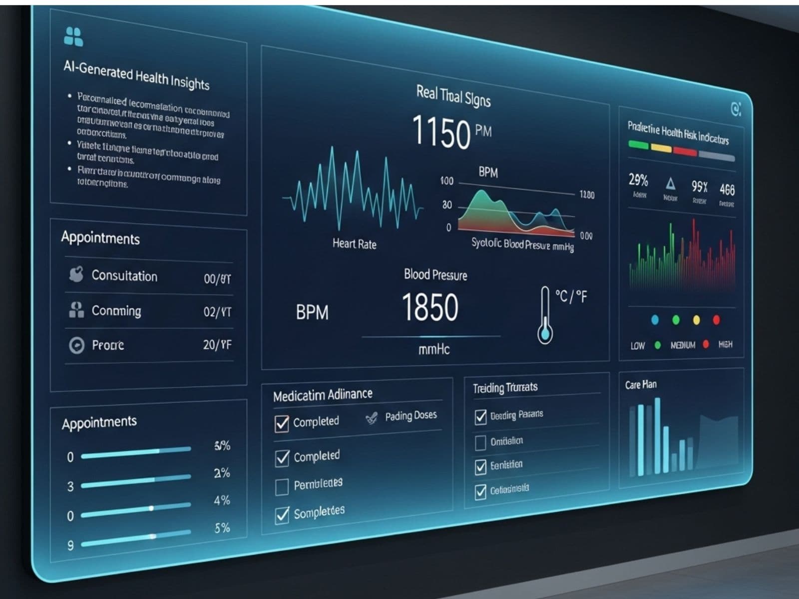 Unified patient dashboard with AI-generated summary