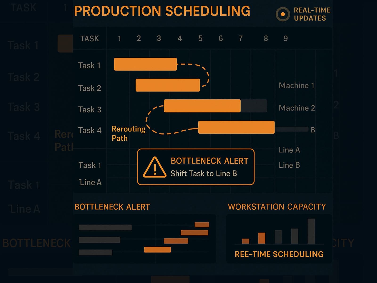 Global supply chain visualization with AI predictions