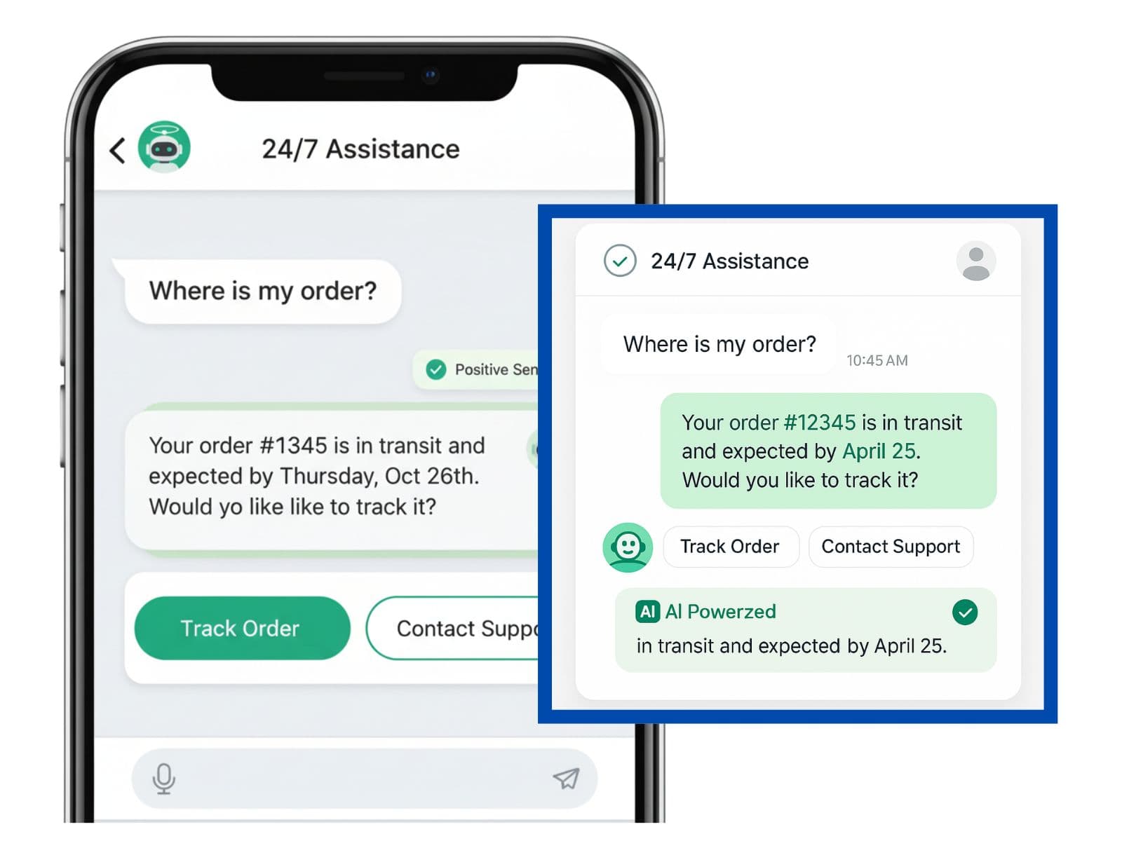 AI chatbot providing instant customer support
