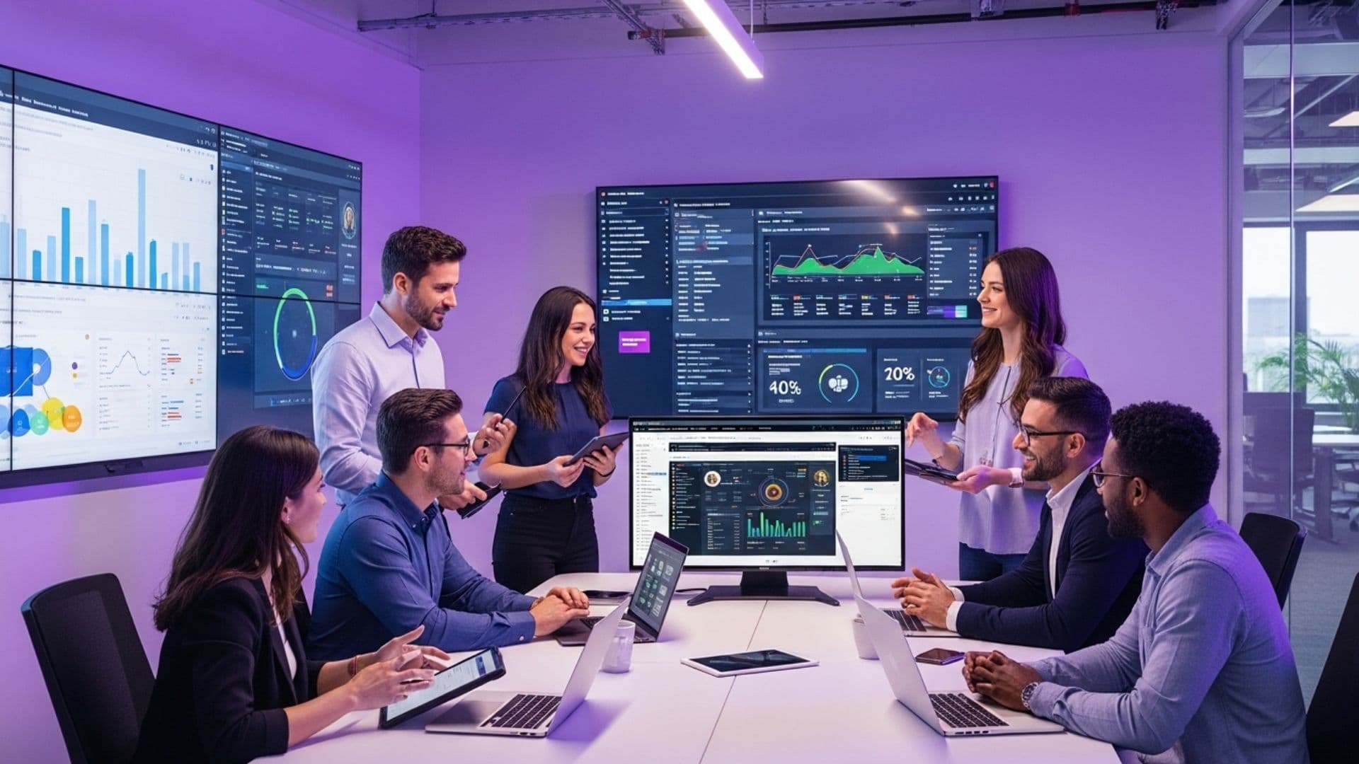 Dynamic marketing dashboard and sales rep with AI assistant